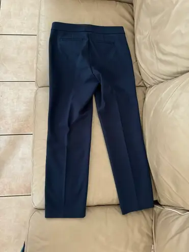 Ecru EUC Prince Navy Crop Straight Leg Pant. MSRP $172