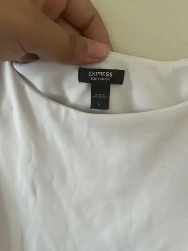 EXPRESS  Tank Body Contour Top White thumbnail 2