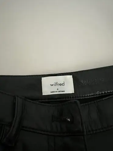 Aritzia Wilfred High-waisted Vegan Leather pants