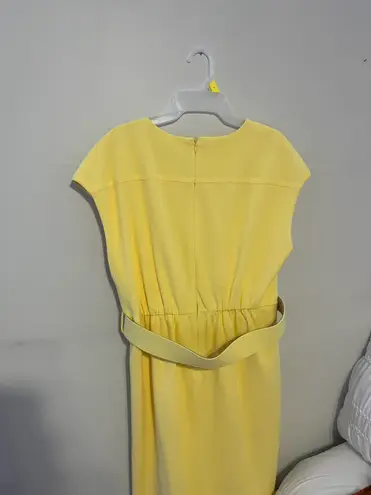 Calvin Klein Yellow Business Dress