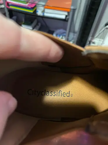 City Classified Brown Ankle Boots
