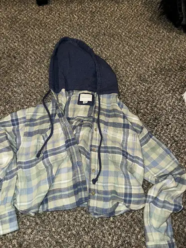 American Eagle Outfitters Cropped Flannel