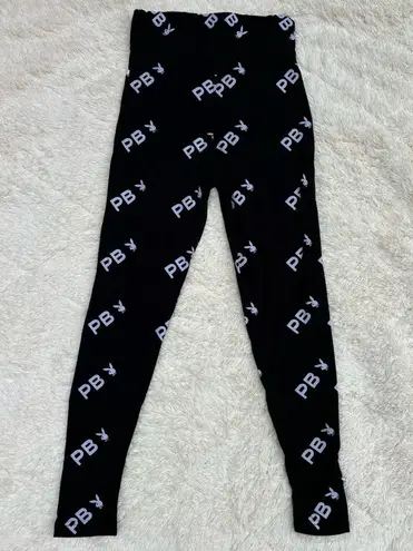 Playboy  X Missguided | black and white logo high waist leggings