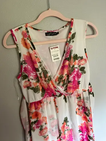 Crystal Doll New Pink Floral Maxi Dress