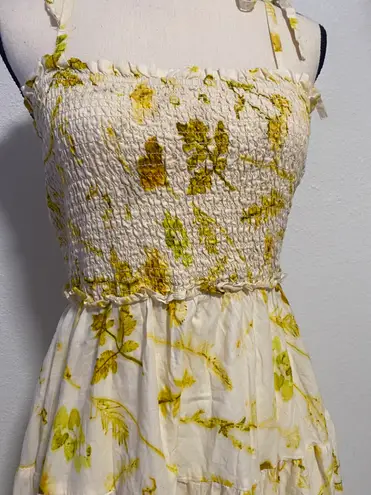 Inc international Concepts Cotton Tie-Shoulder Smocked Dress