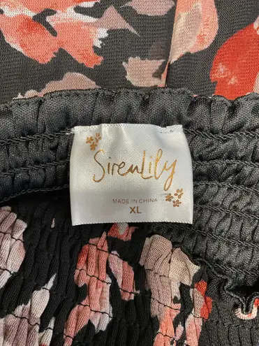 Siren Lily Floral Short Sleeve Maxi Dress Size XL