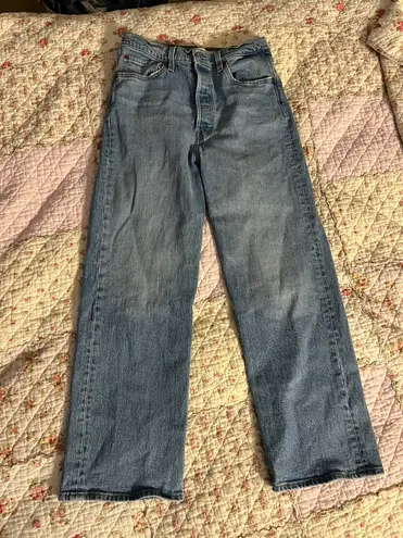 Levi’s Ribcage Straight Ankle Jeans Blue Size 29