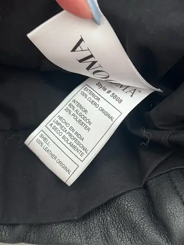 DOMA Black Biker Leather Jacket