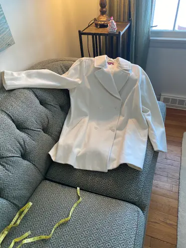 Jessica London Winter White Wool Coat 14