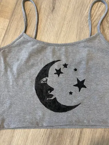 Time And Tru Crescent Moon Cropped Cami 