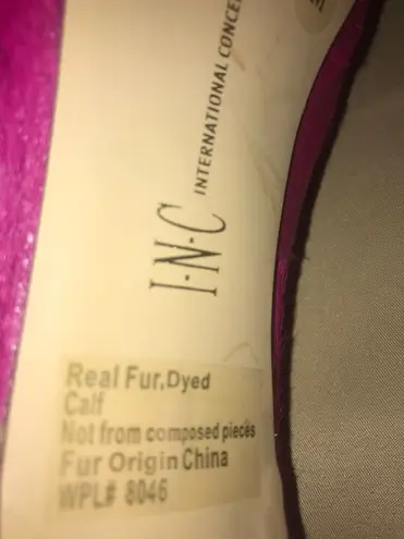International concepts Inc  Pink Fur Heels 