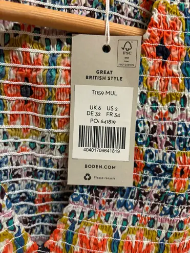 Boden USA Boden Smocked Print Top