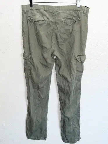 J Brand  Women's Vin Garris Olive Green Cargo Straight Leg Pants