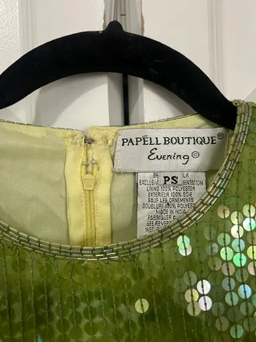 Papell Boutique Vintage 100% Silk Embellished Top (Size S-P)