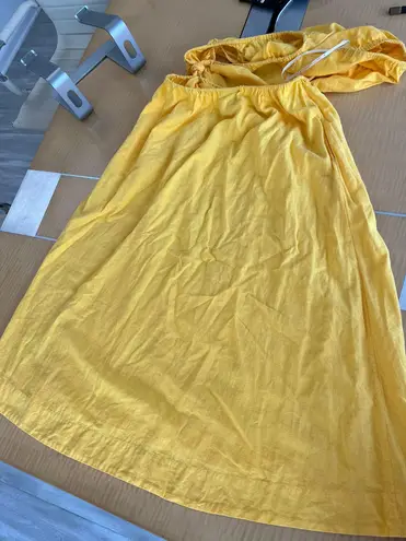 Farm Rio Yellow Open Waist Sundress