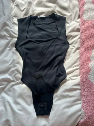 ZARA Black Seamless Bodysuit