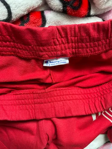 Champion red  villanova shorts  