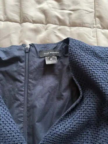 Club Monaco  Navy Blue belted Romper Woman 