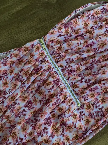 Amur Hilda Off-The-Shoulder Floral Print Crop Top