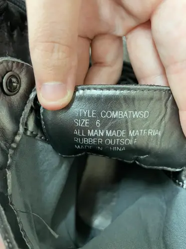 Charles Albert Sparkling Lace Up Combat Boots Size 6 - Image 7