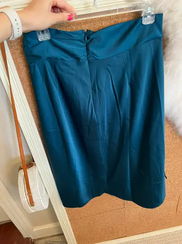 Forever 21 Teal Satin Skirt