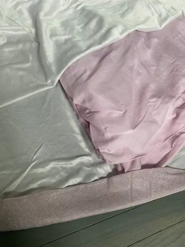 Indian Party Dress Bollywood Wear Designer Pakistani Glitter Gown Wedding suit Pink Size L