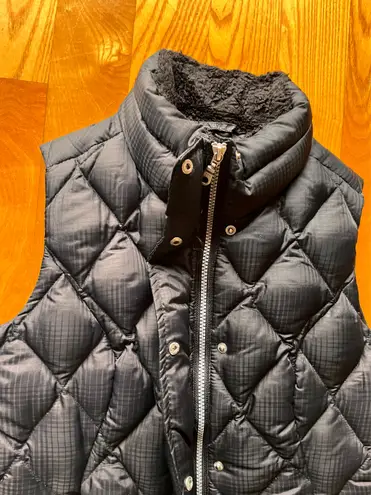 Eddie Bauer Vintage Y2K Women's Puffer 650 Jacket Small Black Down Full Zipped