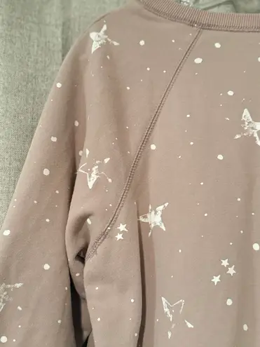 OVI | Cream Crew Neck Sweater with Star Pattern | L