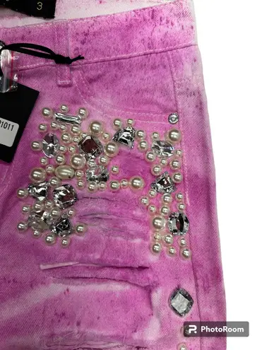 Sparkle Denim Pearls & Gems Boyfriend Jeans (3)