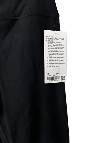 Lululemon Align Black  High-Rise Pant 28" Size 10 NWT