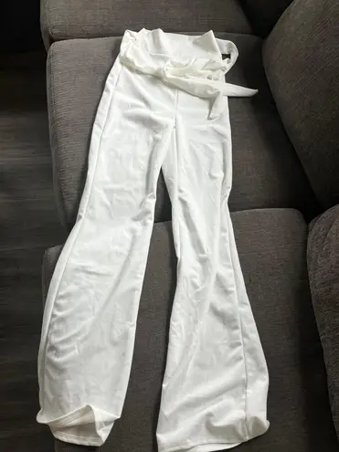 Windsor White Flare Pants