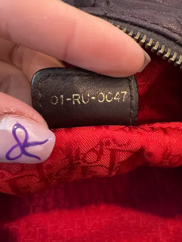 Christian Dior  Dior Vintage Cannage Brown Shoulder Bag