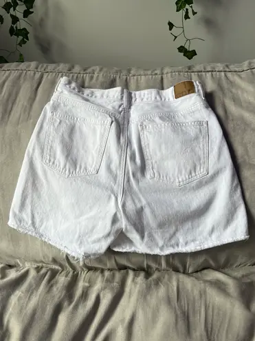 American Eagle White jean shorts 