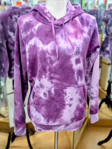 DIP Purple Tie Dye Sweatshirt Hoodie Medium Soft Knit Pullover Top