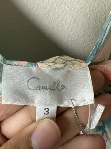 Camilla NWT 100% Silk Garden of Dreams Front Tie Jumpsuit