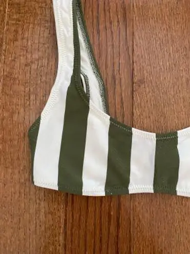 Solid & Striped NWT  ELLE SAFARI STRIPED LYCRA BIKINI TOP