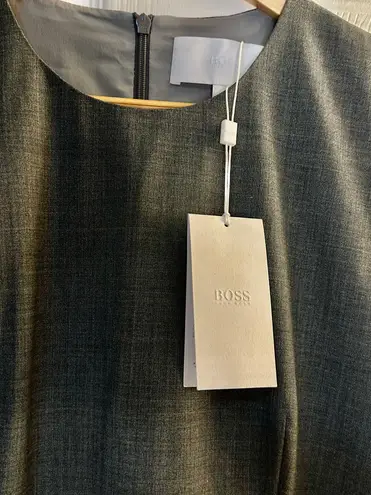 Hugo Boss NWT Women's Dibena Colorblock Stretch Wool Sheath Dress - 4