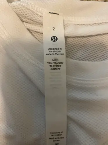 Lululemon High Neck Run Train Tee