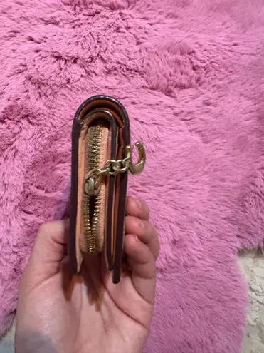 Coach  strawberry print snap wallet