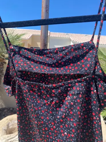 Y2k gems Floral Roses MIDI Dress XS