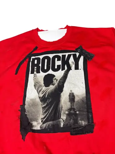 Custom Rocky 1976 Crewneck – One of One Reworked Red Size L