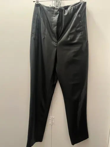 ZARA Leather High Waisted Pants