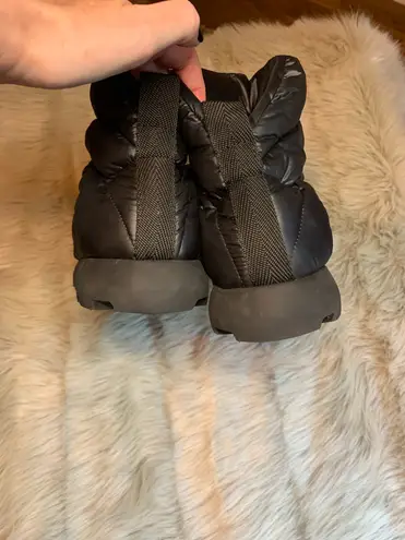 Piumestudio Luna Black Pillow Boot Womens 37/6.5 Ankle Bootie Vegan