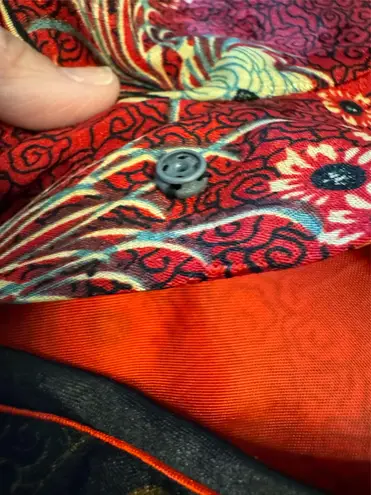 Sue’s Fashion Cheongsam Chinese Satin Short Sleeve Slim Maxi Dress. Size Medium