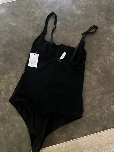 Auden Women's Rhinestone Lingerie Bodysuit - Black