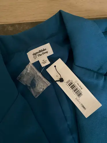 The Drop Women's Blue Sapphire Double Breasted Blazer by @signedblake