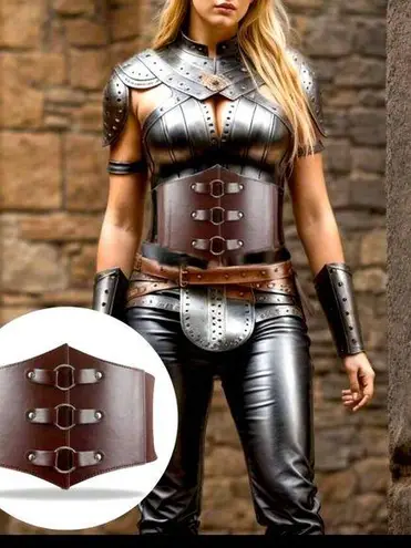 Brown O Ring Corset Belt New