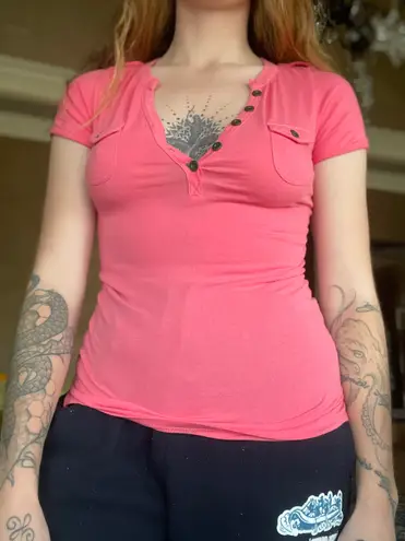 Simple Pink T Shirt Cute