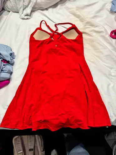 Halara  Red Easy Peezy Tennis Dress - Image 3