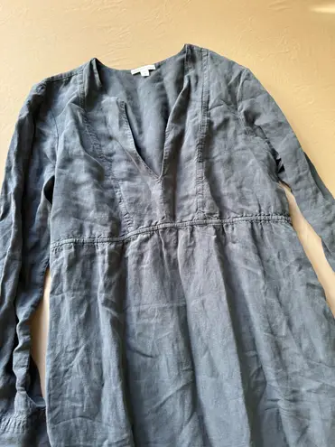 James Perse Empire Seam Open Front Dress